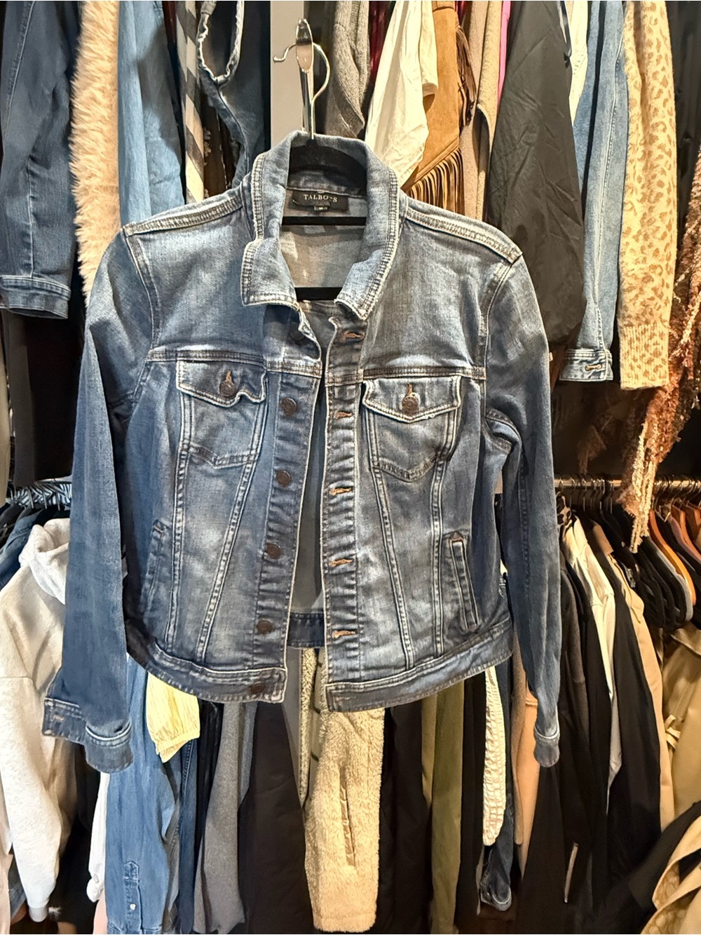 Talbots Light Blue Denim Jean Jacket